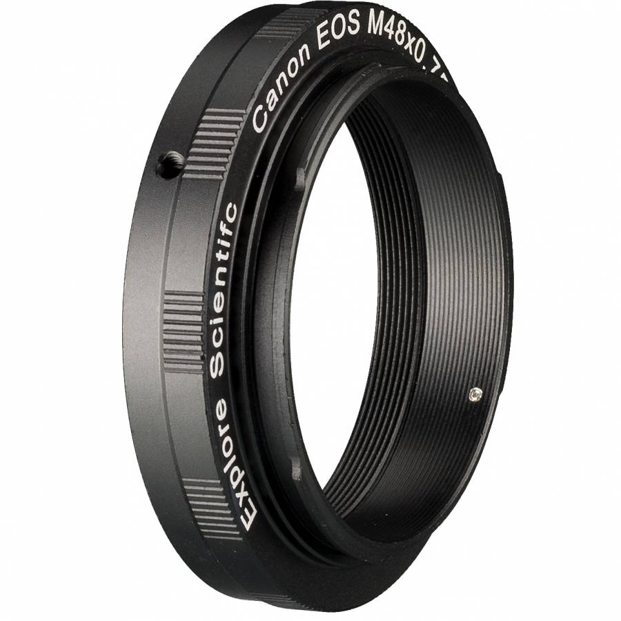 Angled view of the Canon EOS M48 camera ring showing its shallow 10mm profile