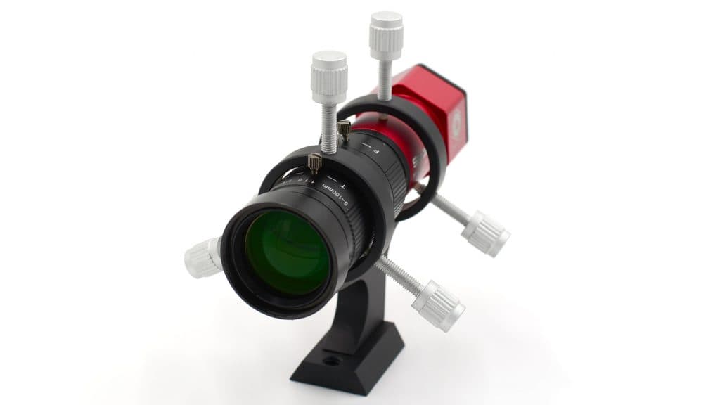 Player One Astronomy 100mm Mini Guiding Set guide scope detail view for autoguiding