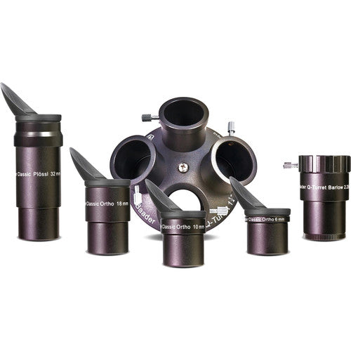 Baader Q-Turret Eyepiece Set (Eyepiece Revolver, 4x Classic Ortho, 1x Q-Barlow 2.25x)