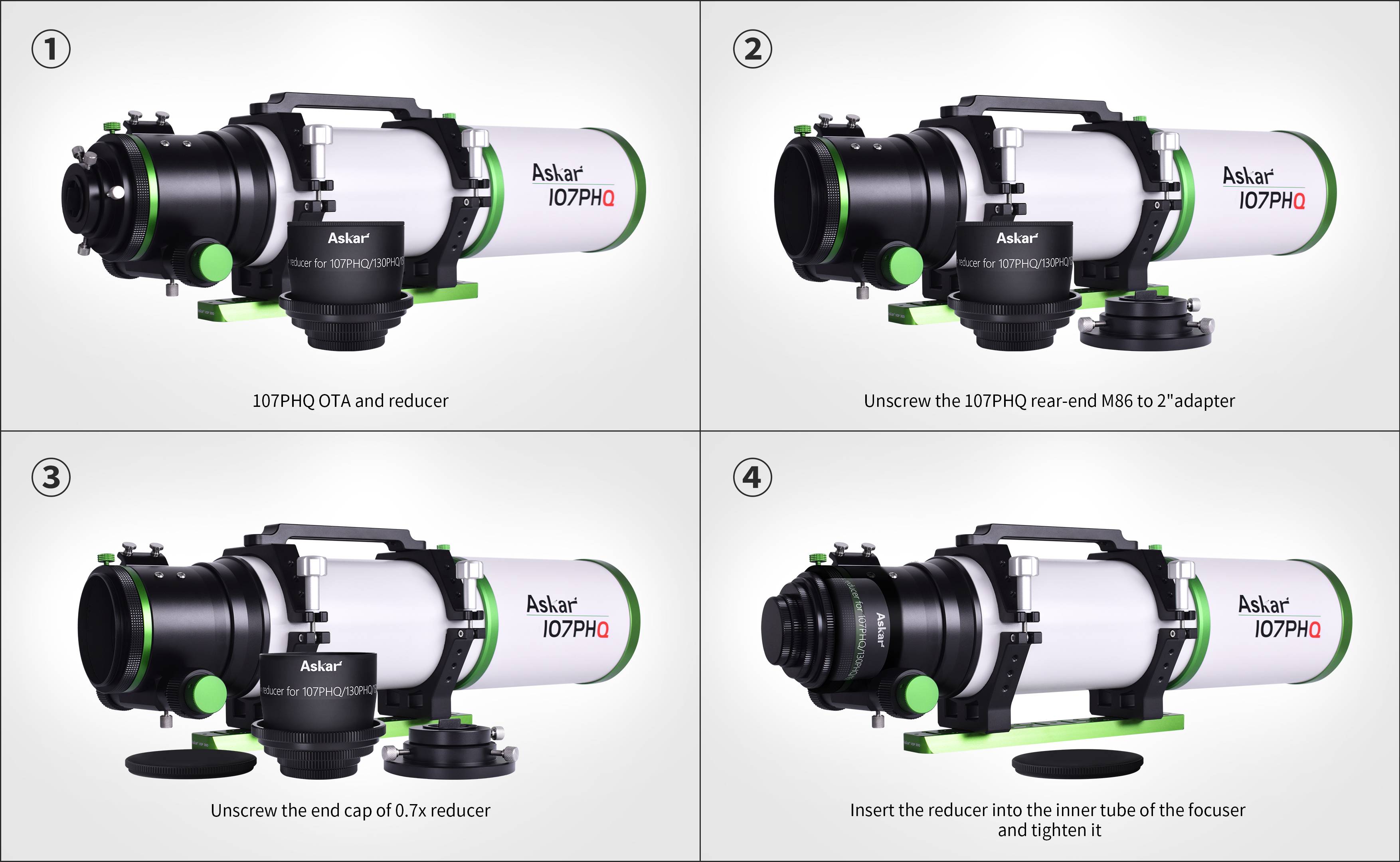 Askar 107PHQ/130/150 PHQ Universal reducer