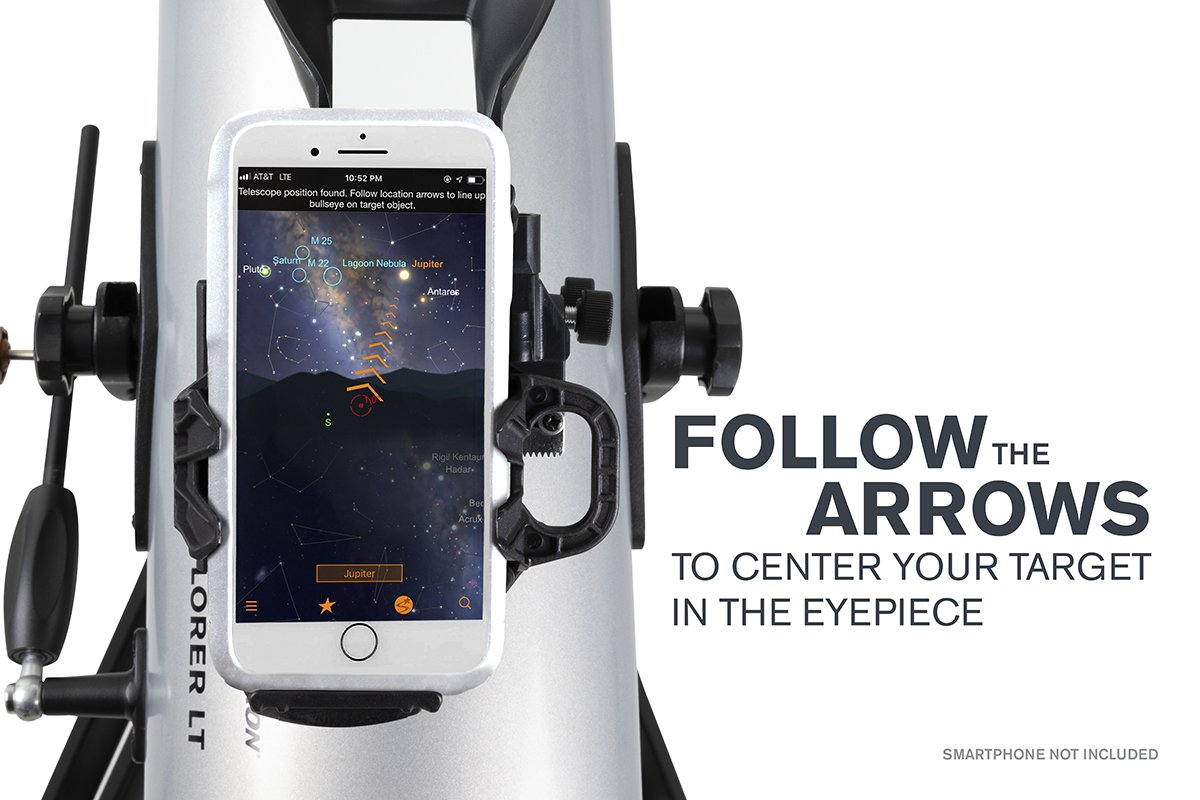 Celestron StarSense Explorer LT 114AZ Smartphone App-enabled Newtonian Reflector Telescope