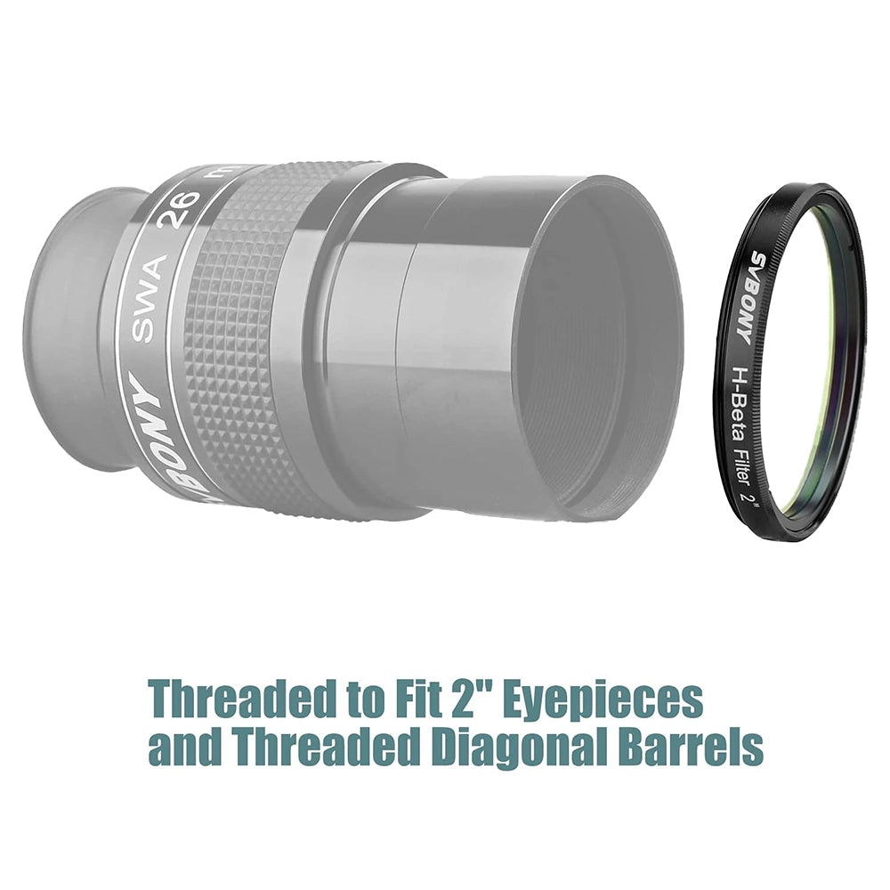 SVBONY SV132 2 inch H-Beta filter for deep-sky visual observing