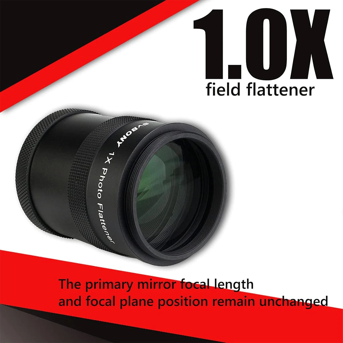 SVBONY SV209 1.0x field flattener for SV550 80 f/6 full-frame deep-sky astrophotography