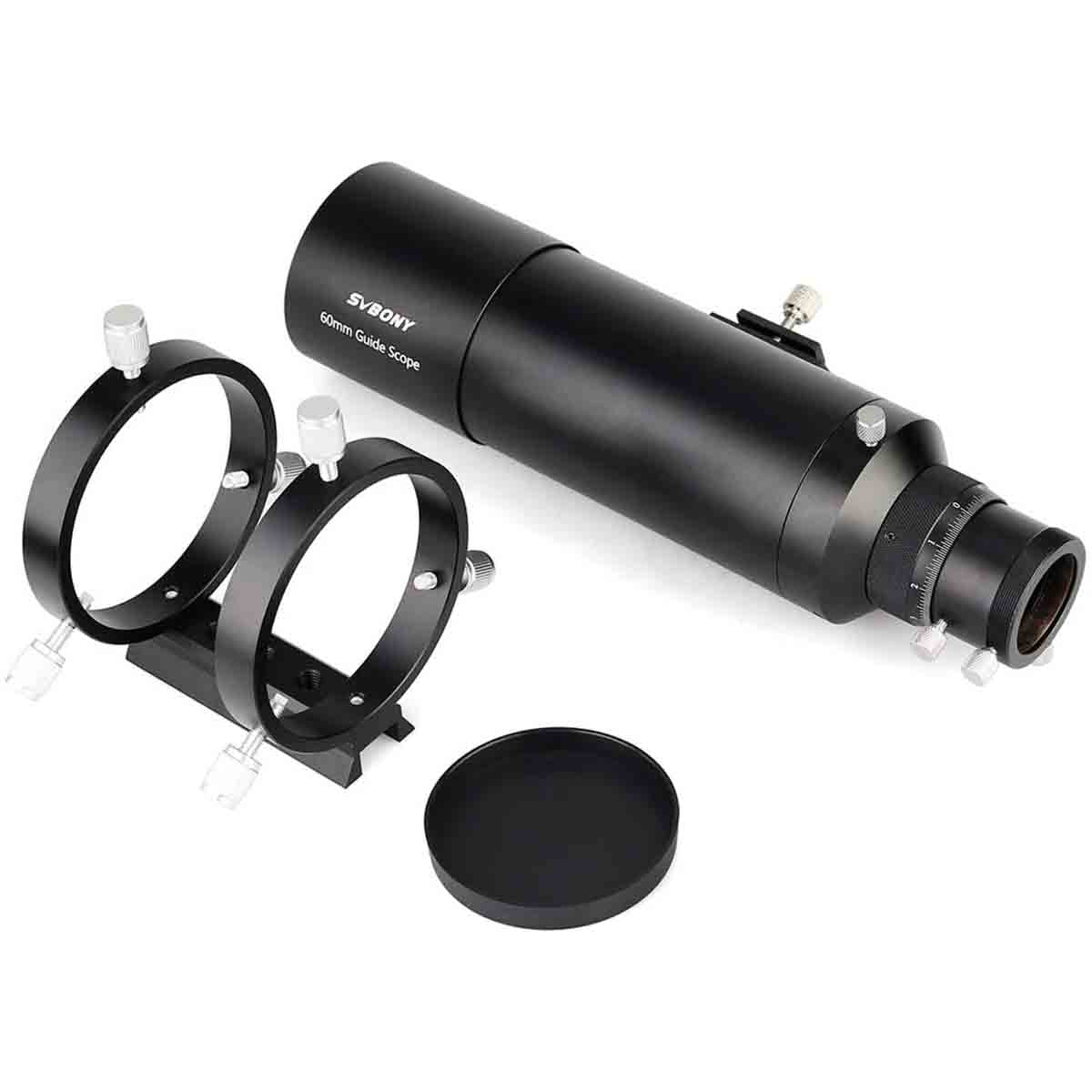 SVBONY SV106 60mm f/4 guide scope with helical focuser for autoguiding deep-sky astrophotography