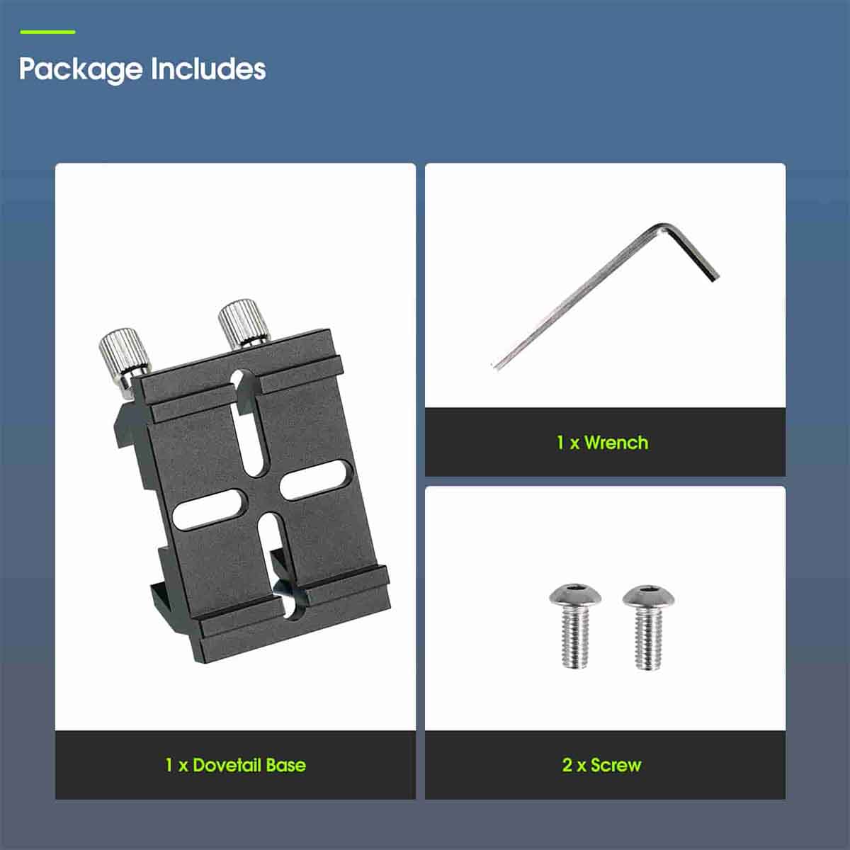 SVBONY SV224 universal finder dovetail base for mounting finder scopes and guide scopes