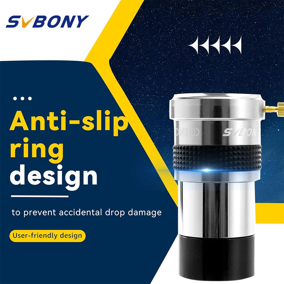 SVBONY SV137 Barlow lens with dust covers