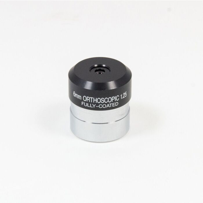 Takahashi Starbase OR-6mm orthoscopic eyepiece barrel and eyecup detail