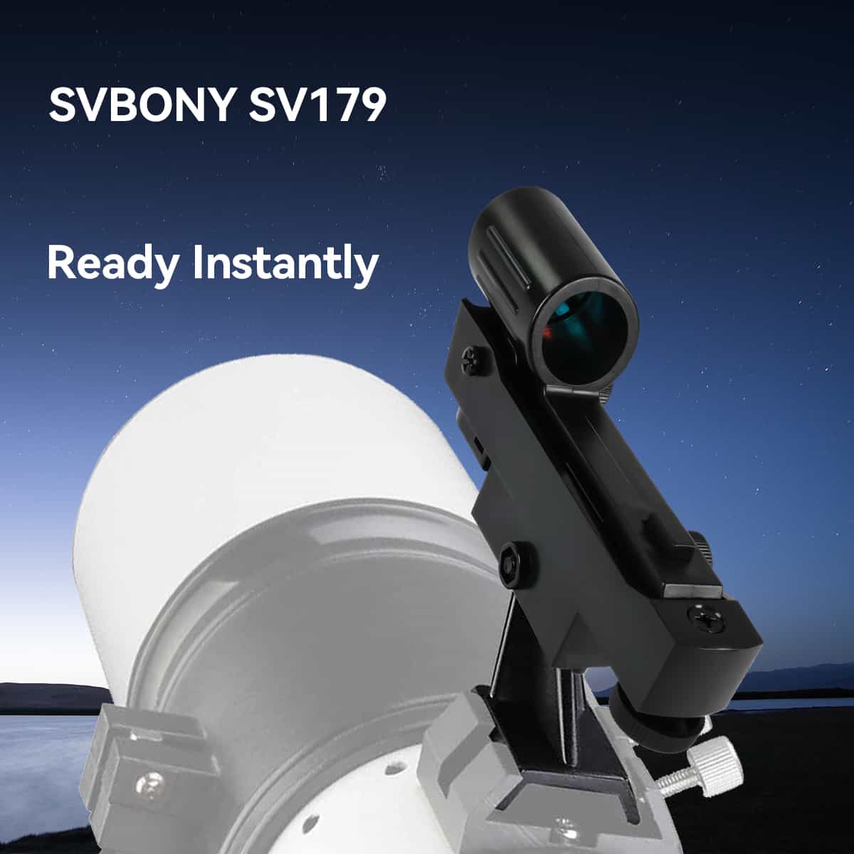 SVBONY SV179 red dot finder with dovetail base for telescope target acquisition