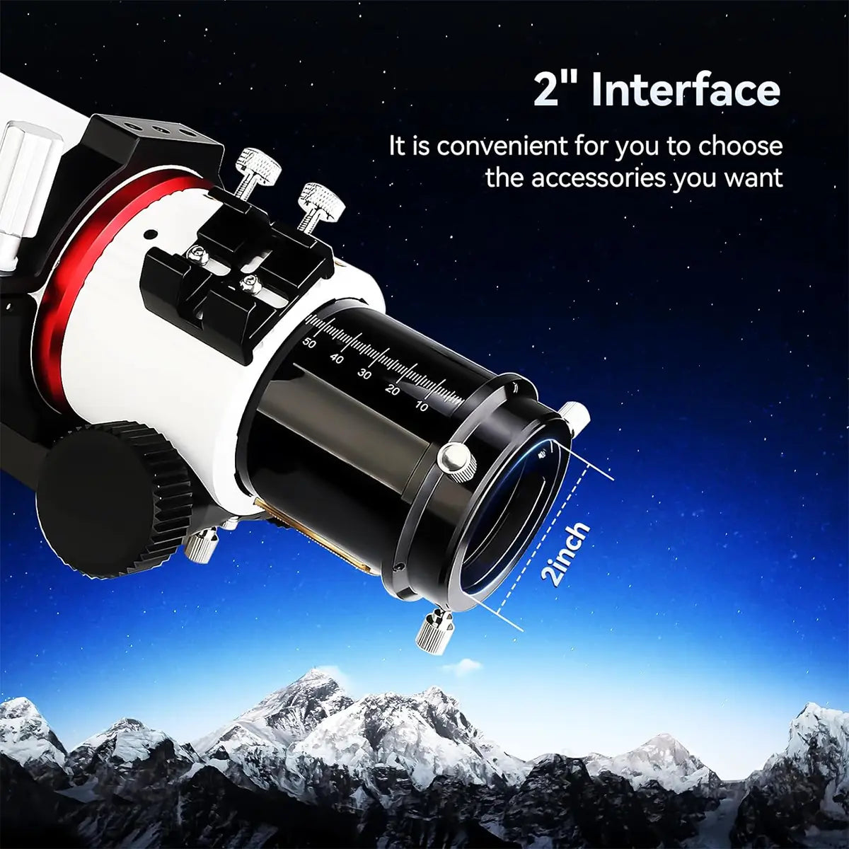 SVBONY SV550 80mm f/6 triplet APO refractor telescope OTA for deep-sky imaging and travel observing