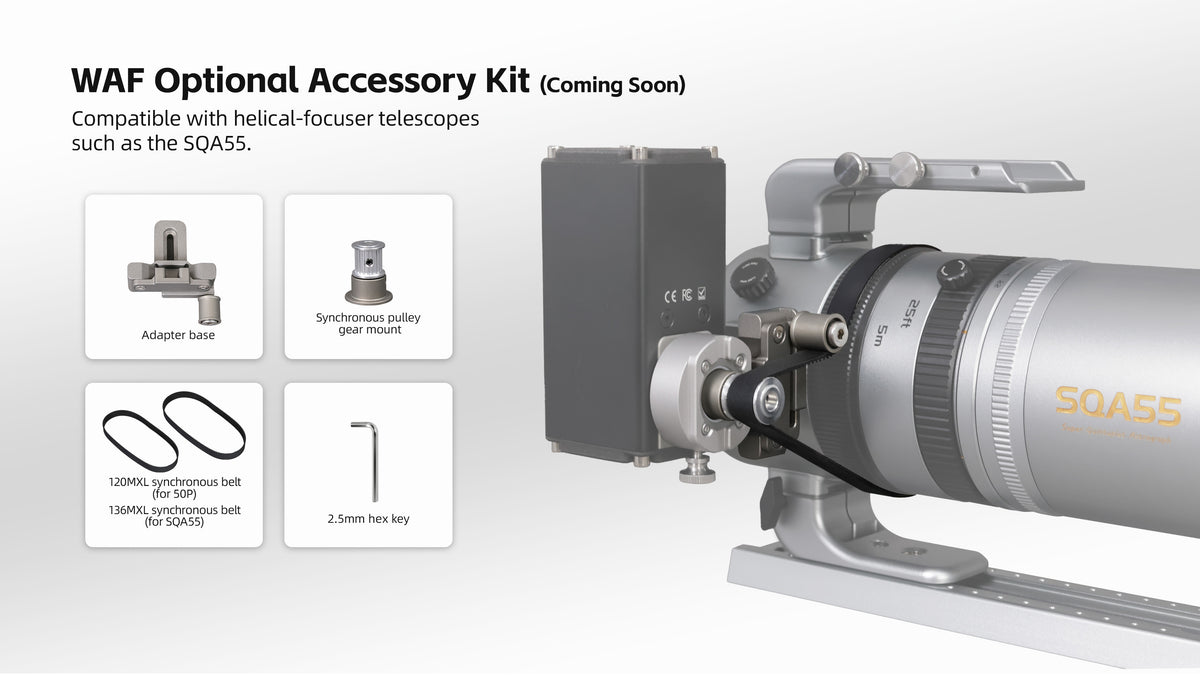 Askar WAF automatic focuser product view for remote and automated deep-sky imaging