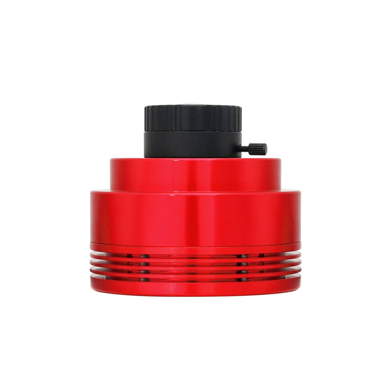 ZWO ASI676MC all-sky colour camera showing the Sony IMX676 square sensor behind the UV/IR-cut protective window