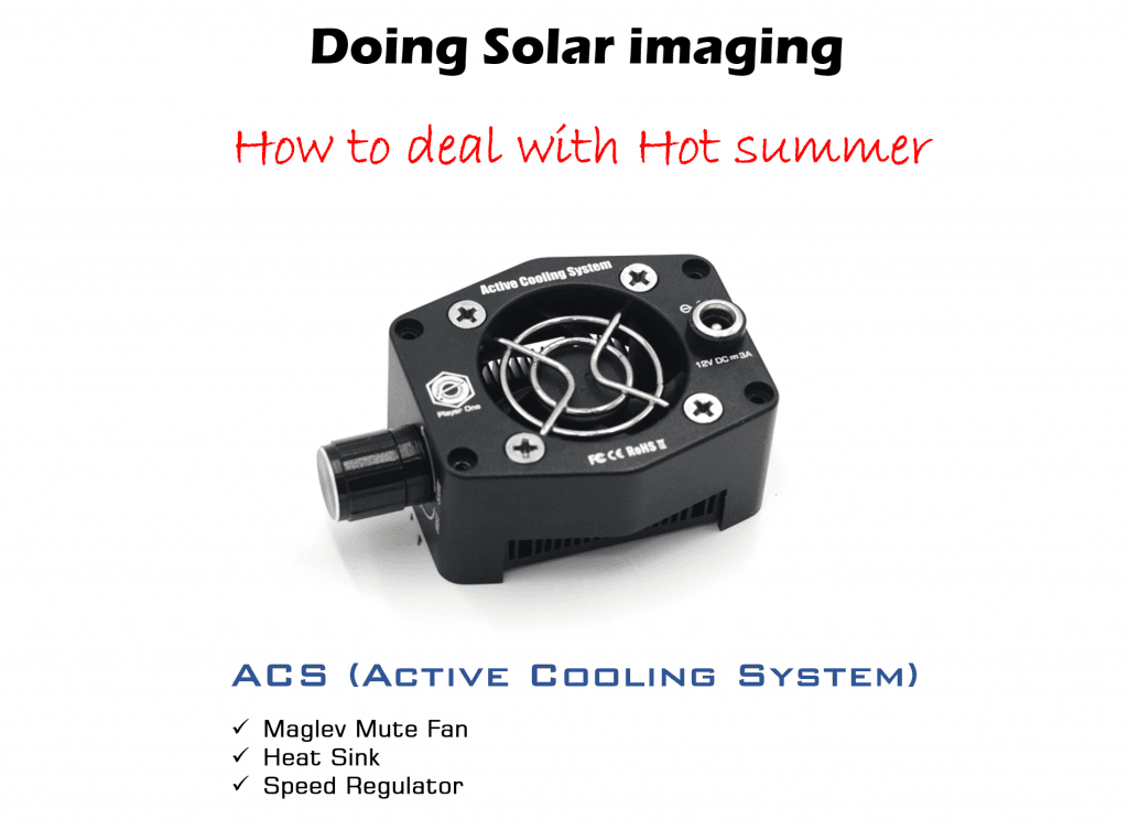 Player One Astronomy Active Cooling System ACS unit for cooling uncooled solar and planetary cameras