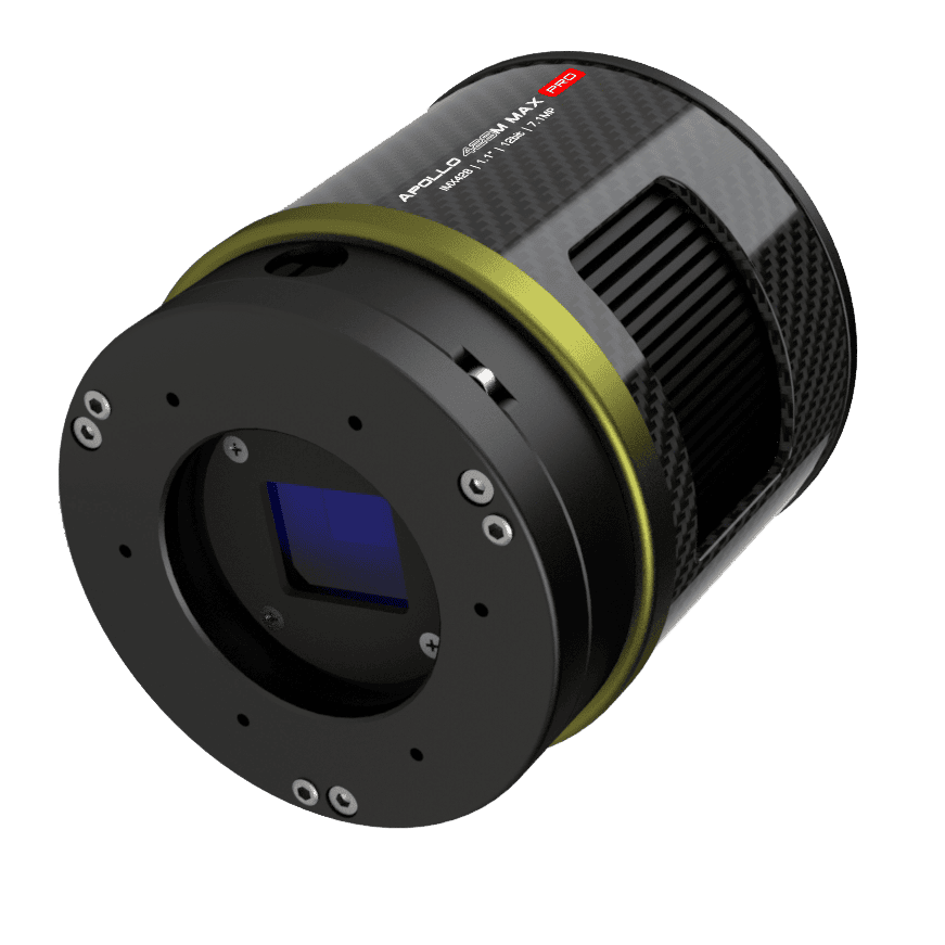 Player One Apollo 428M MAX Pro cooled monochrome astronomy camera for solar, planetary and deep-sky imaging