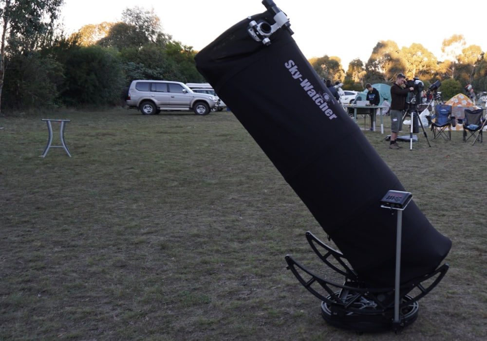 Astro Devices SkyWatcher StarGate encoder installed on Dobsonian axis for push-to