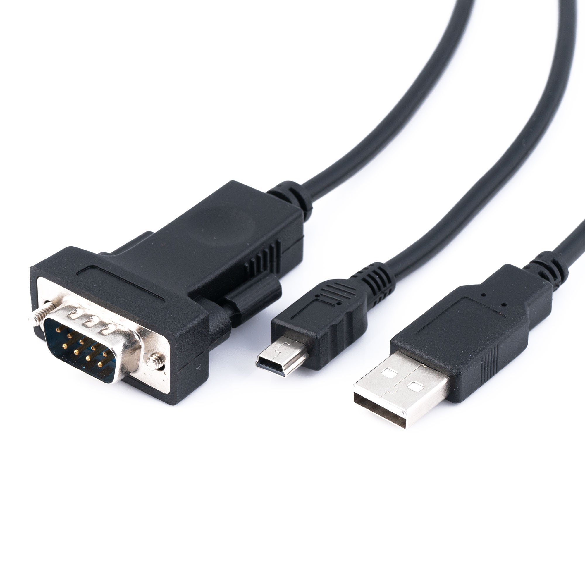 Close view of the USB 2.0 Mini B plug on the Explore Scientific ASCOM Y-cable