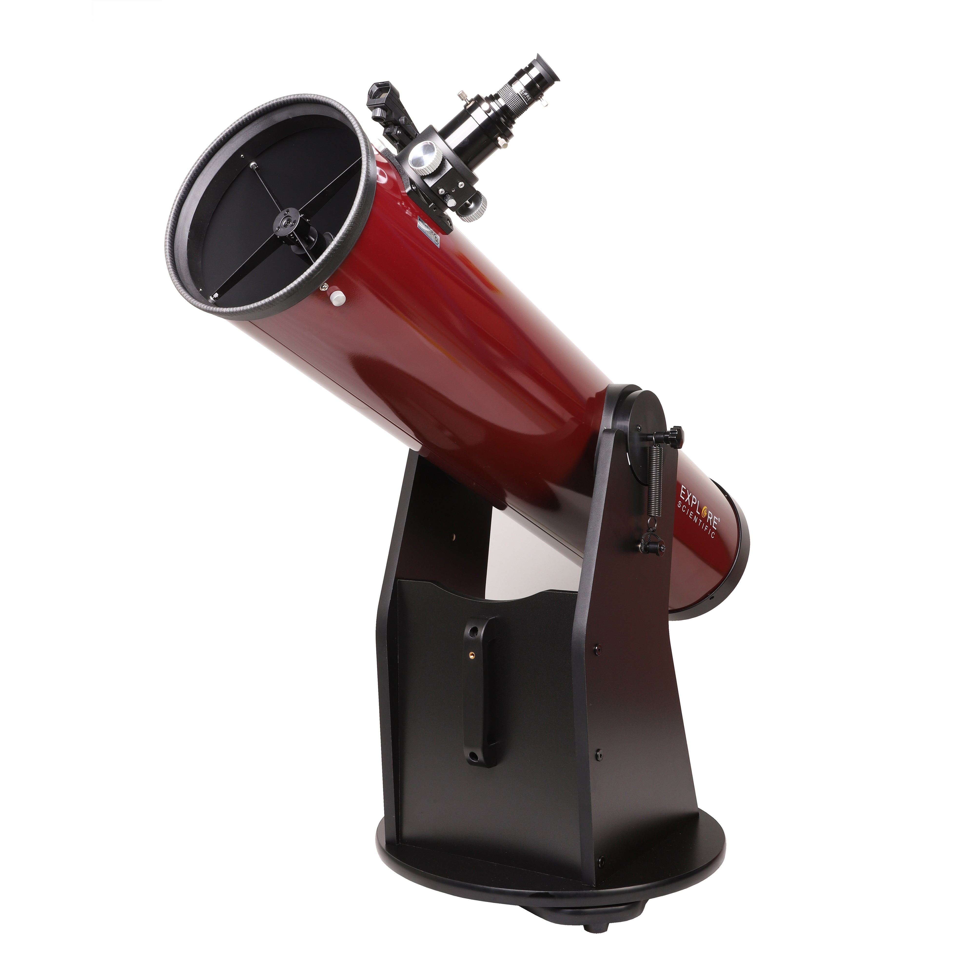 Explore Scientific Limited Edition Ruby Red 8-inch f/5.9 solid tube Dobsonian telescope