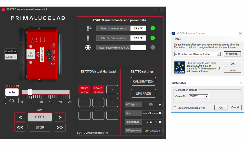 ESATTO 2" robotic microfocuser