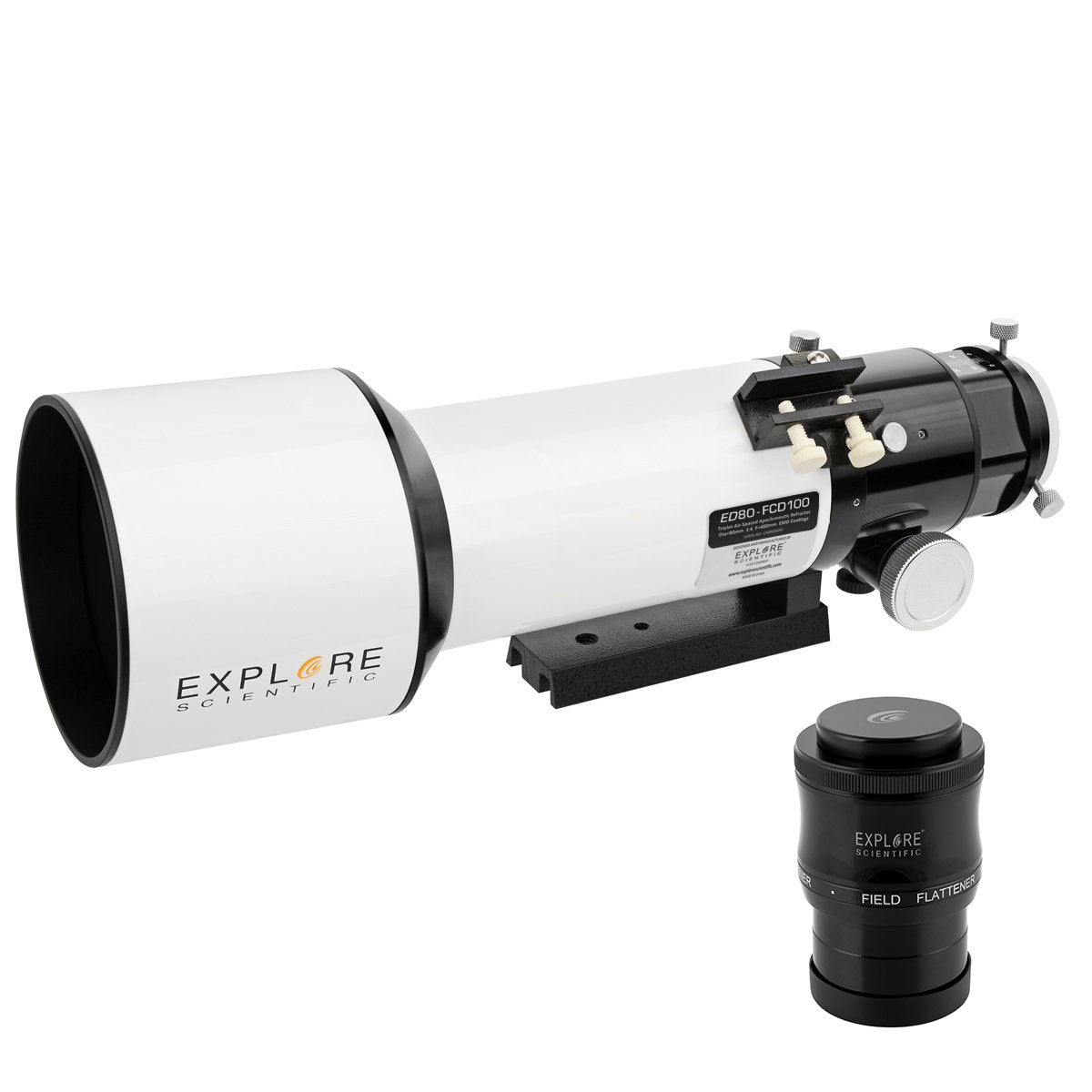 Explore Scientific ED80-FCD100 80mm f/6 triplet refractor with field flattener
