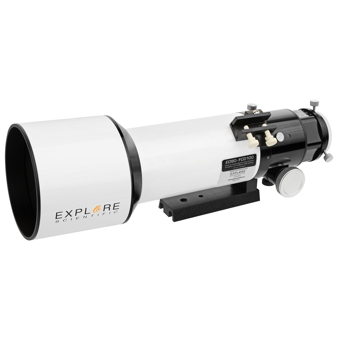 ED80-FCD100 air-spaced triplet refractor optical tube assembly