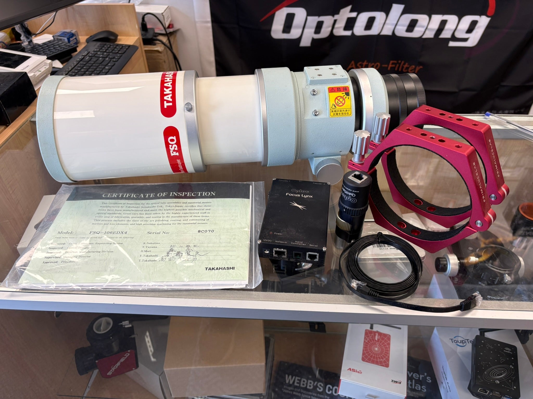 Takahashi FSQ-106EDX4 106mm f/5 Astrograph Package – Used