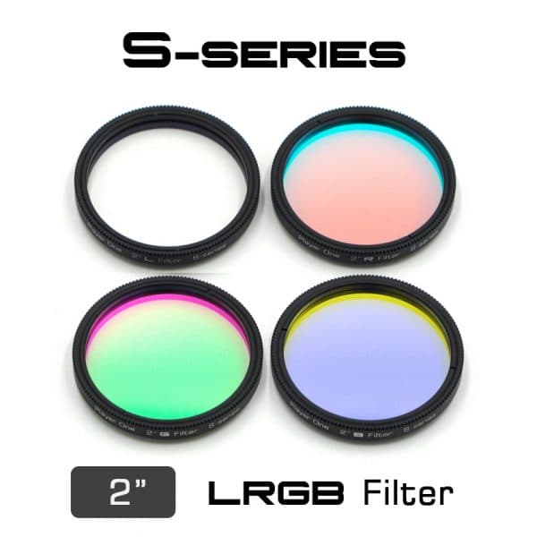 Player One 2 inch LRGB filter set for monochrome color astrophotography