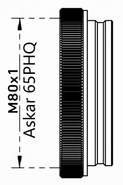 iAFS2 Telescope adpt Askar/65PHQ M80x1