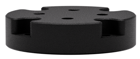 Pegasus Astro Saddle Powerbox puck adapter for Sky-Watcher Star Adventurer GTi mount, for on-mount power and USB distribution on travel rigs