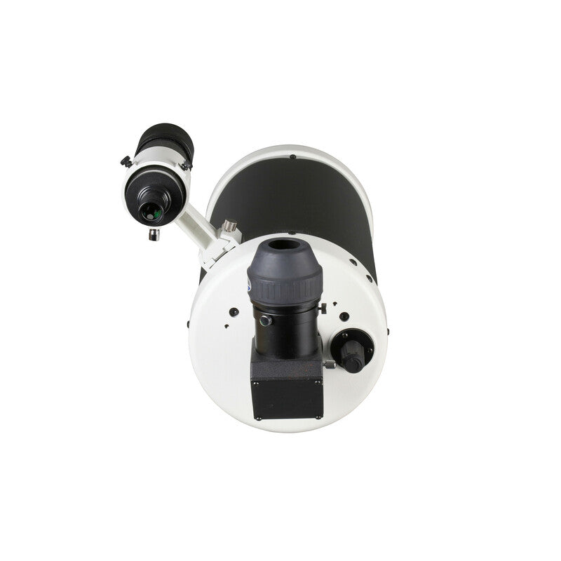 Sky-Watcher Skymax 150 Maksutov-Cassegrain OTA rear view showing the 2-inch visual back and dual-speed focuser