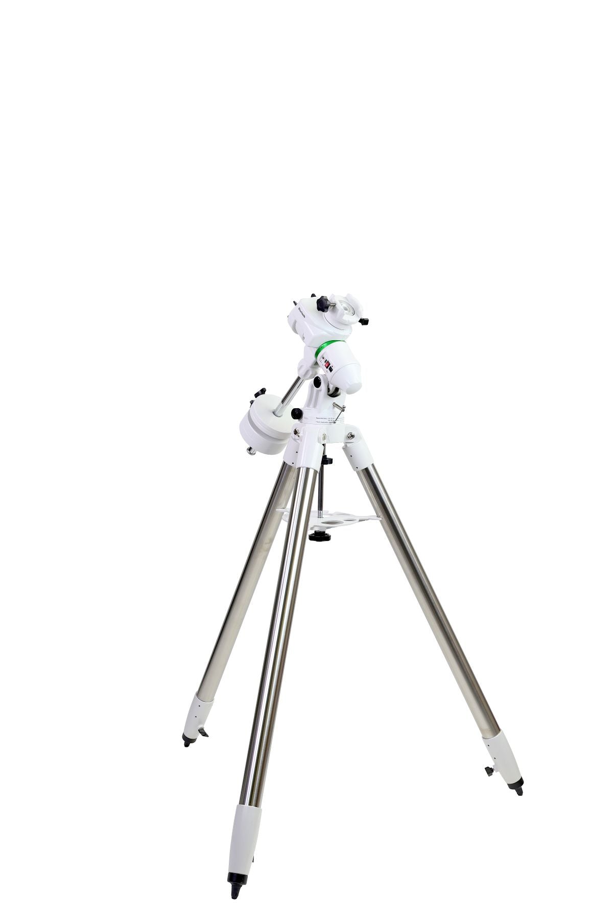 Sky-Watcher EQ-AL55i Pro equatorial GoTo mount rear-left view showing declination axis and counterweight bar