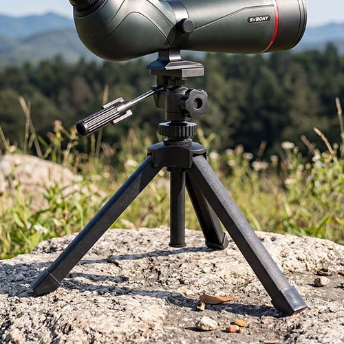 SVBONY SV146 adjustable aluminium table top tripod for spotting scopes, binoculars and cameras