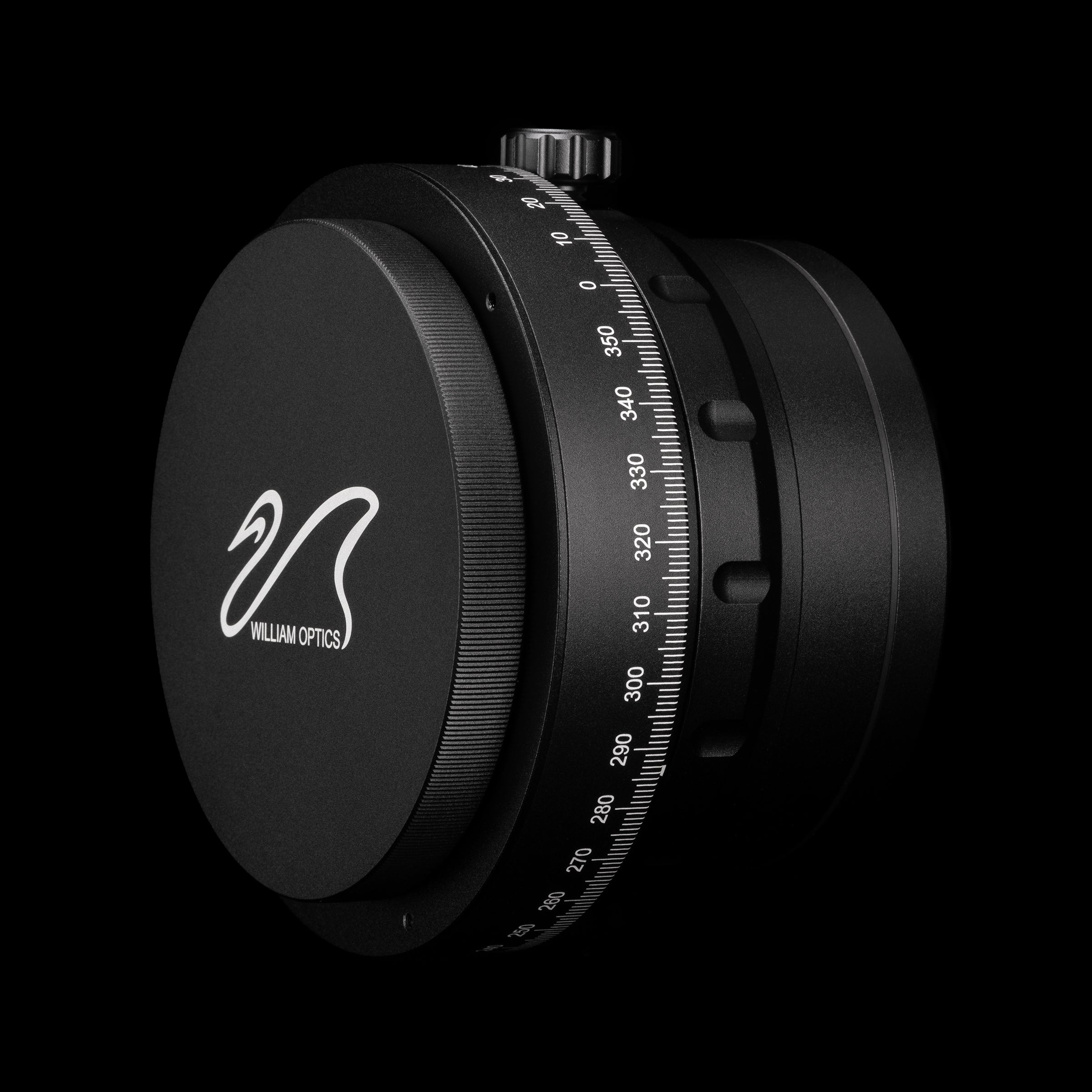 William Optics Ultra Flat 156 0.79x reducer flattener showing M92 telescope thread and M54 camera-side thread for Fluorostar 156 deep-sky astrophotography