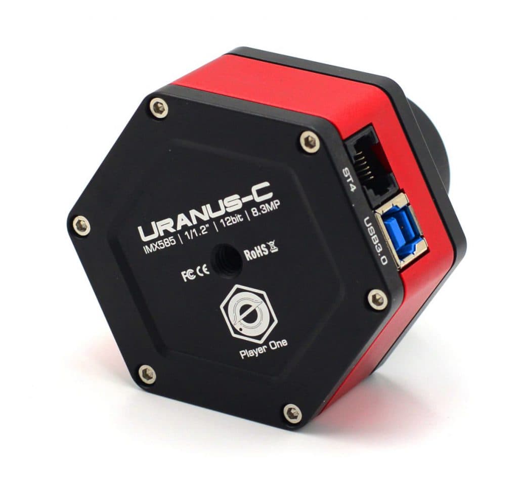 Player One Uranus-C IMX585 USB3.0 colour planetary camera for lunar and planetary imaging