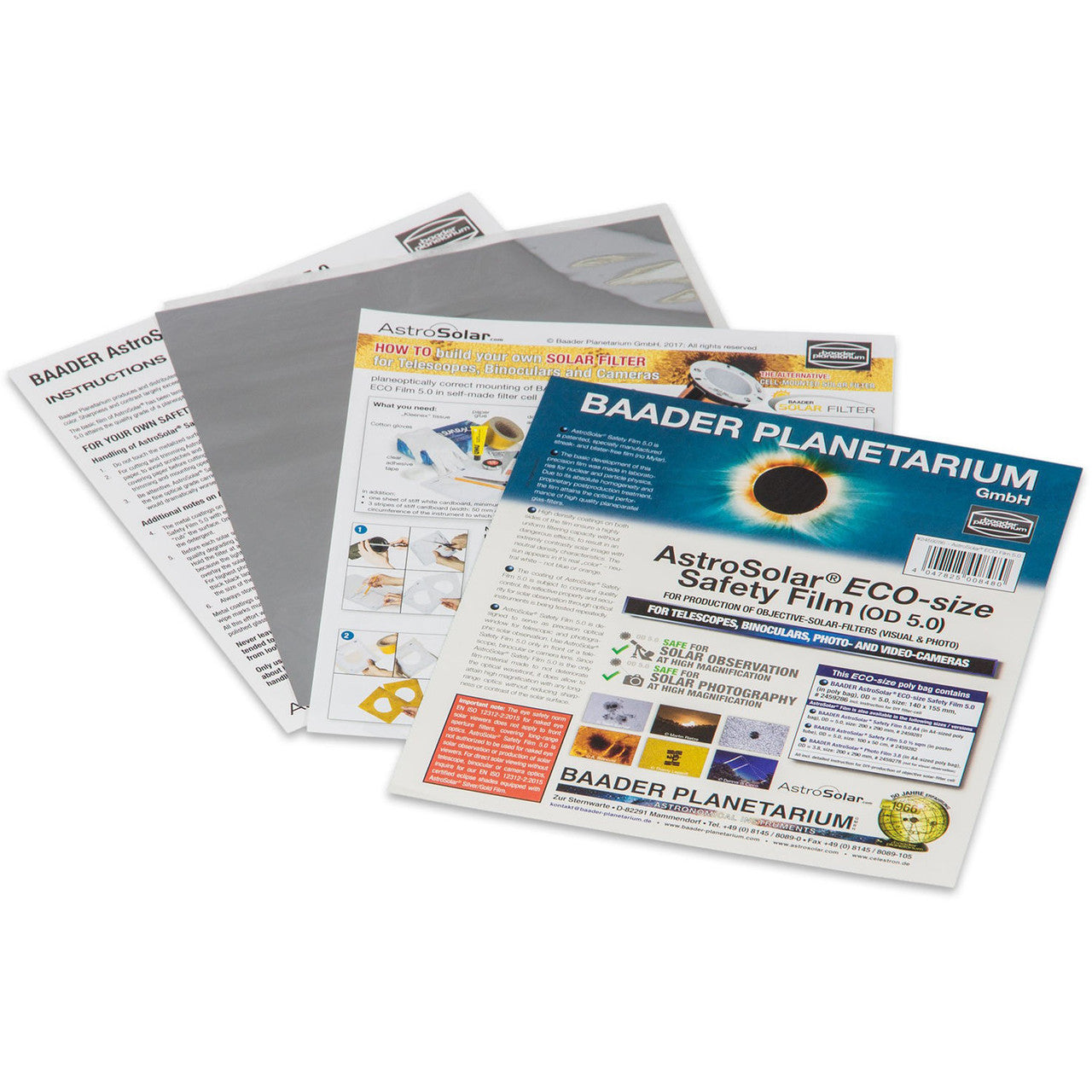 100x50cm Baader AstroSolar White-Light Safety Film 5.0 Medium