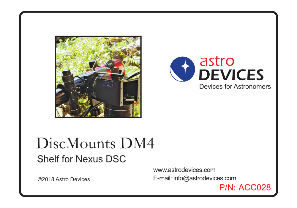 Astro Devices DiscMounts DM4 encoder kit box label