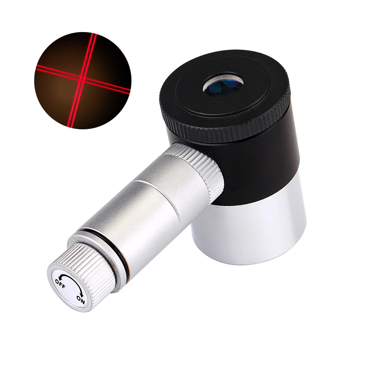 SVBONY F9132A illuminated reticle eyepiece detail for star centring