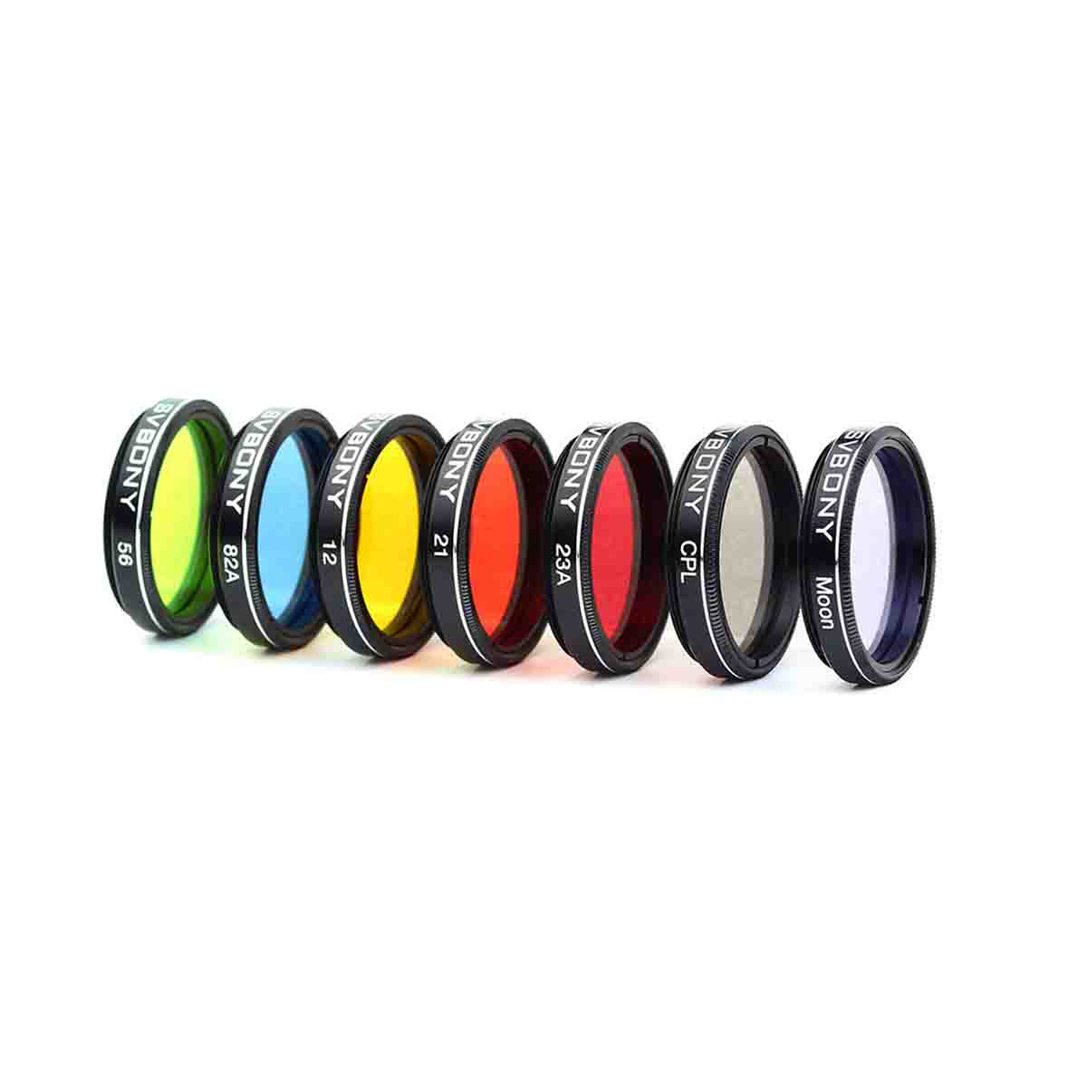 SVBONY SV155 1.25 inch 7-piece colour, moon and CPL filter set for planetary and lunar observing