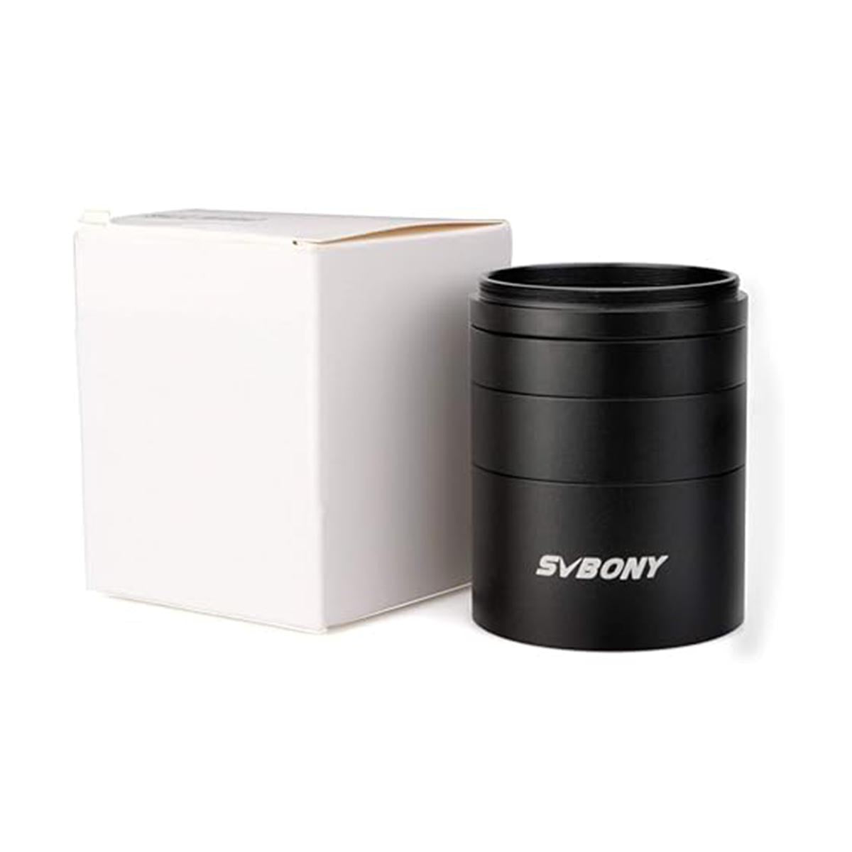 SVBONY SV119 M48 extension tube kit stacked for astrophotography
