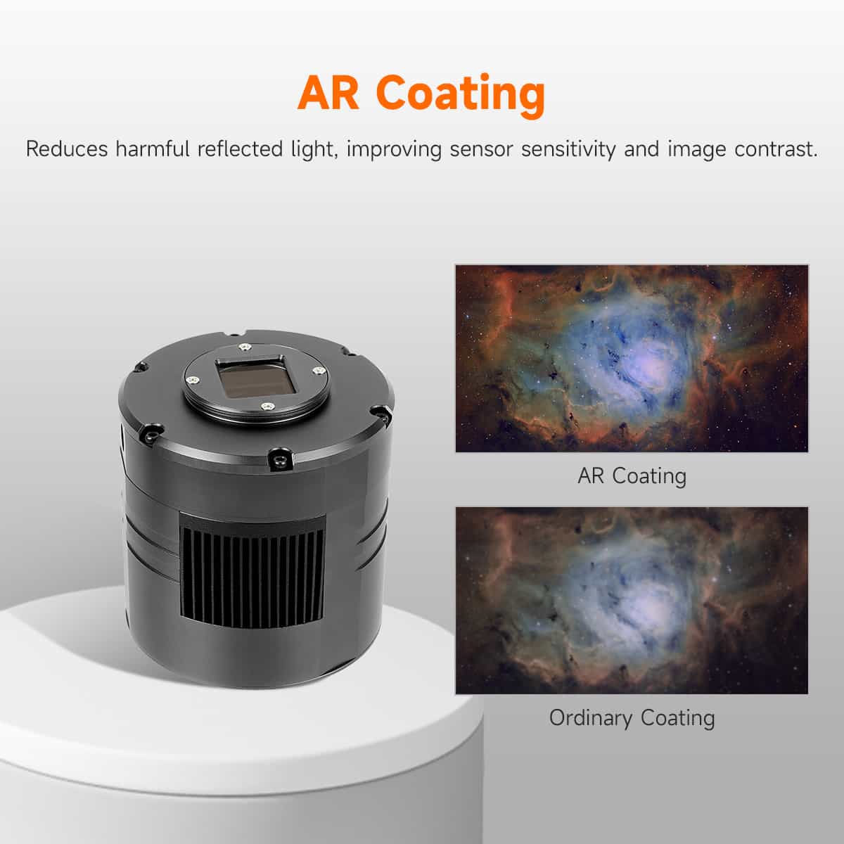 SVBONY SV405CC cooled colour OSC astronomy camera with Sony IMX294 sensor for deep-sky astrophotography