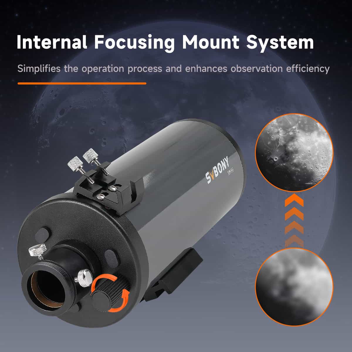 SVBONY MK90 90mm Maksutov-Cassegrain telescope OTA for travel astronomy
