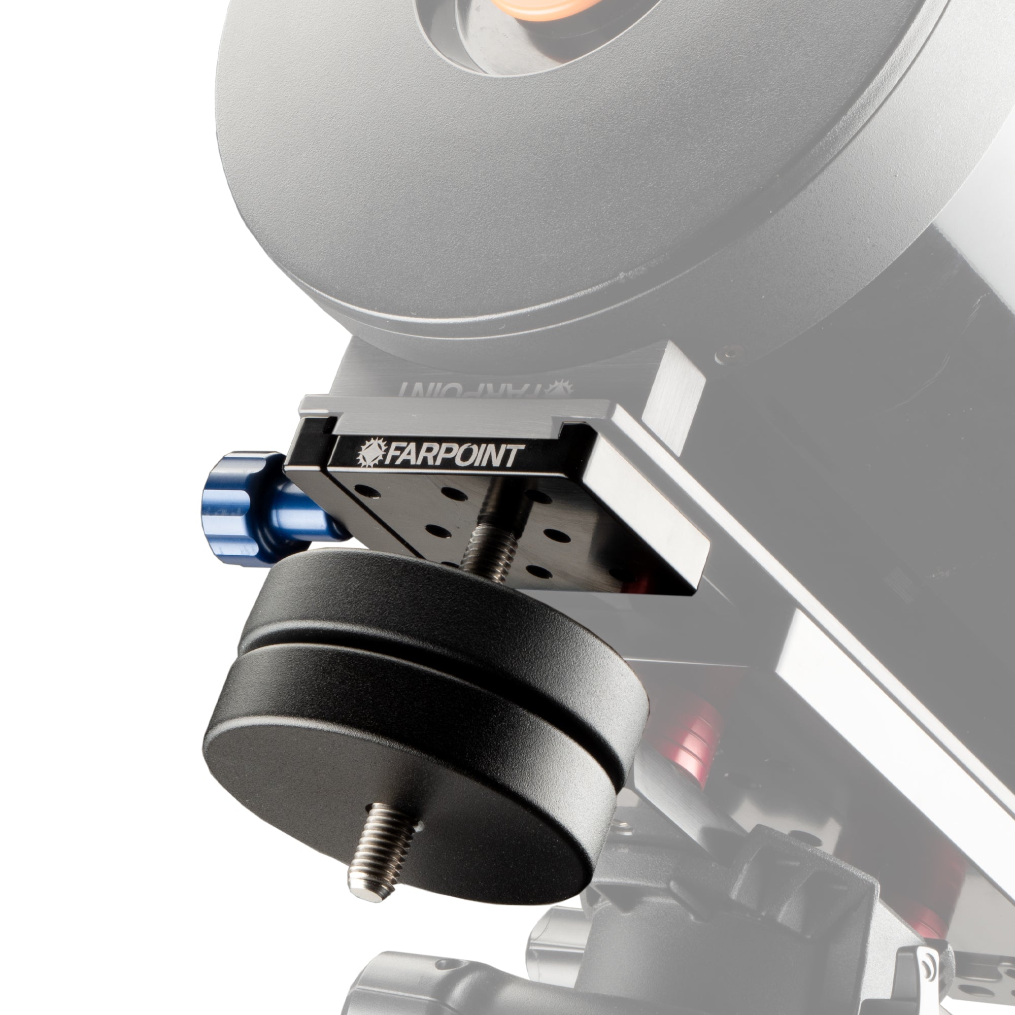 Farpoint Dovetail Weight System 2 FDA quick-release saddle with two 3 pound counterweights