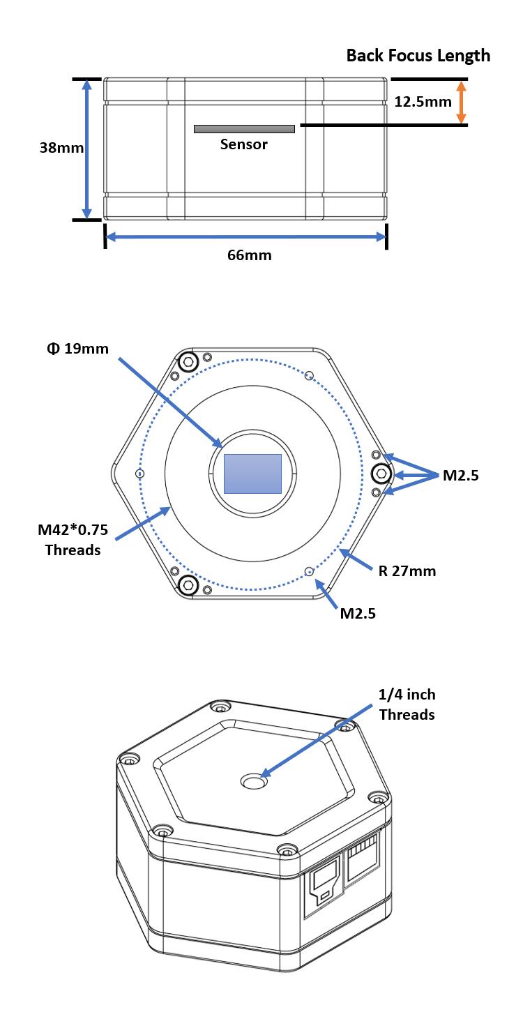 Mars-M USB3.0 Mono Camera (IMX290)