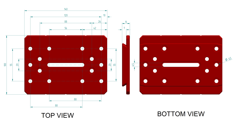 Primaluce Lab Losmandy style dovetail plate 140mm PLUS