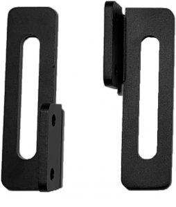 Pair of Black Aluminium Dovetail Brackets for PPBADV