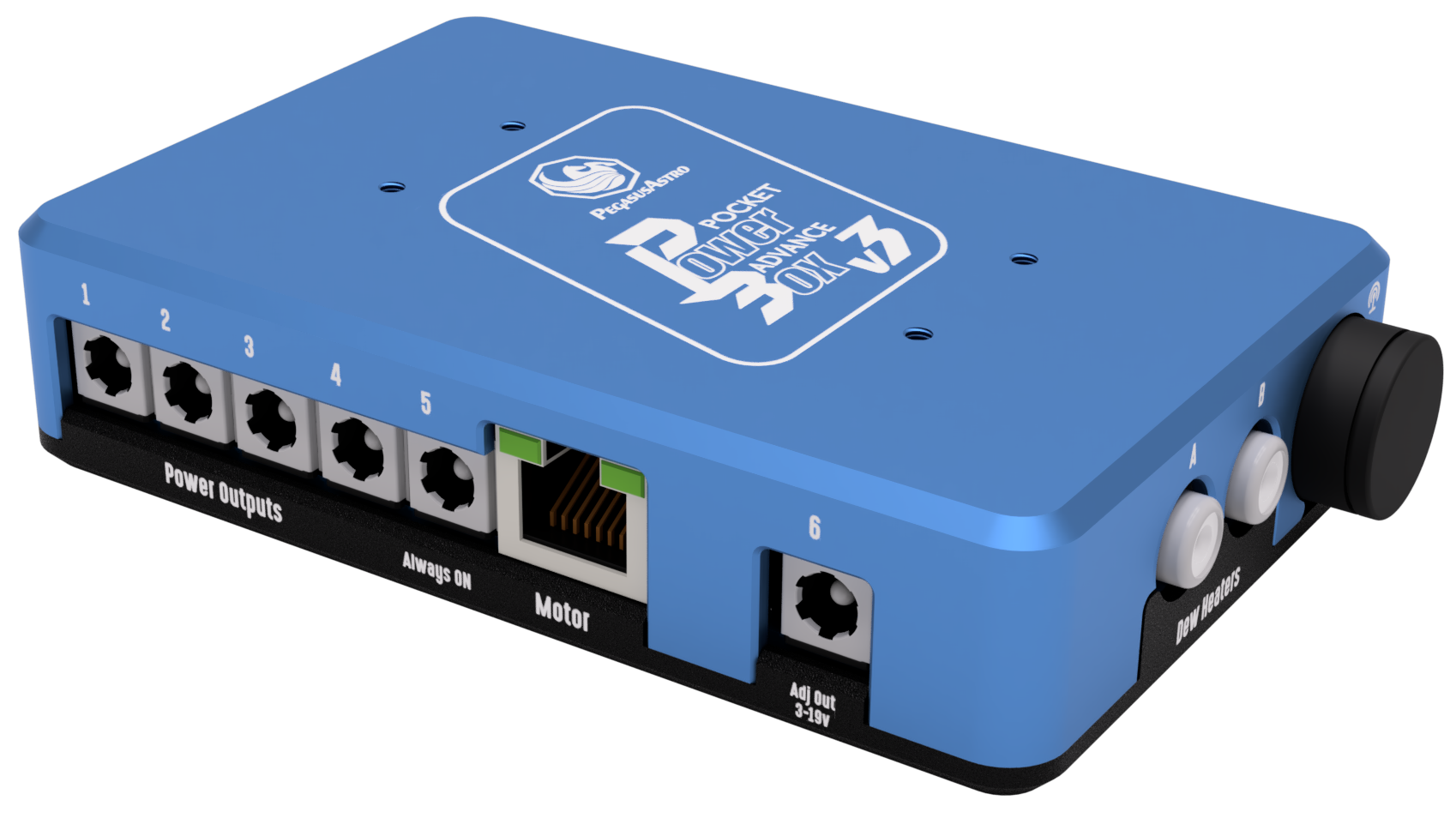 Pegasus Astro Pocket Powerbox Advance Gen3 12V power distribution and dew control hub for astrophotography rigs