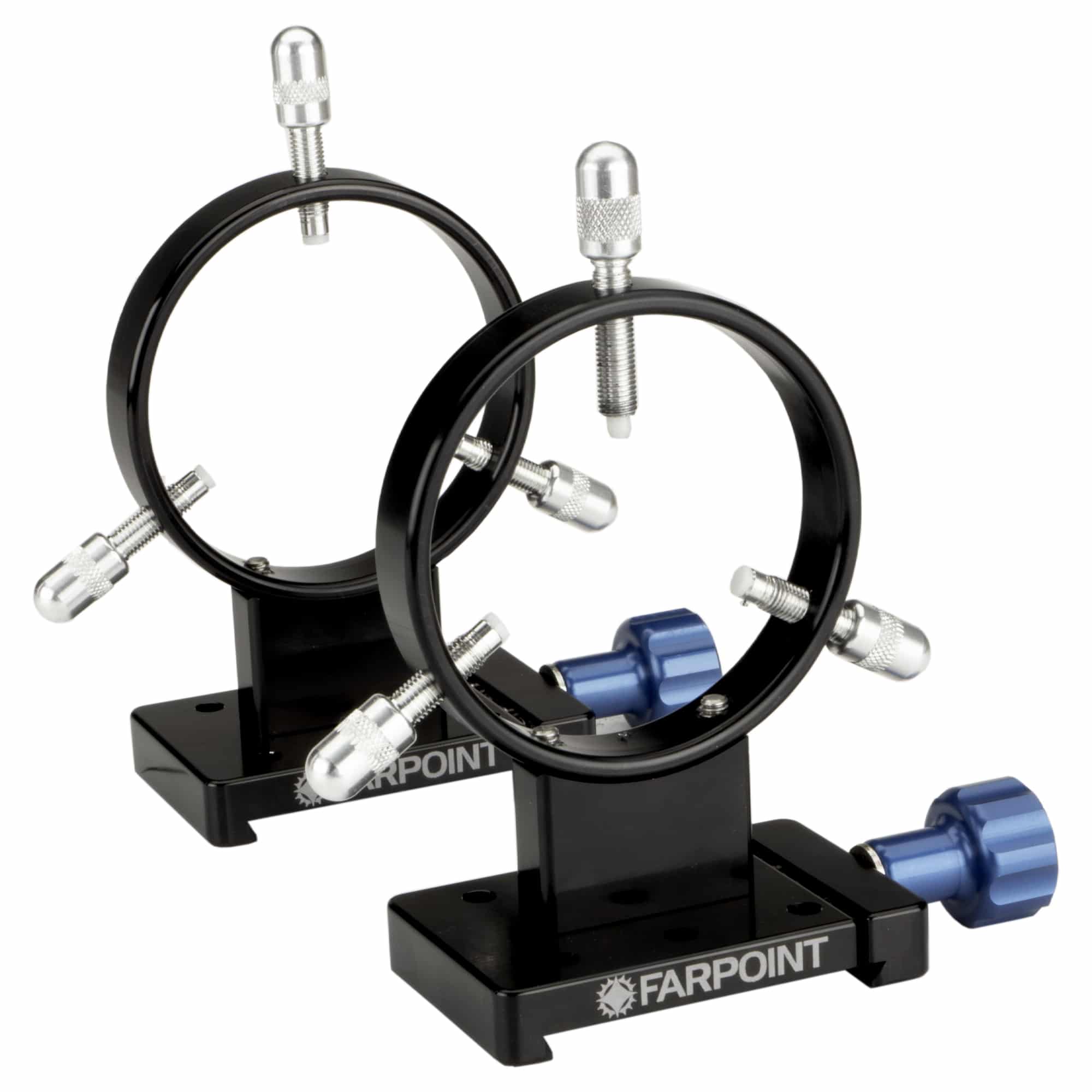 Farpoint Farpoint 90mm D Style Dovetail Rings — Losmandy-style telescope guide scope rings, main product view