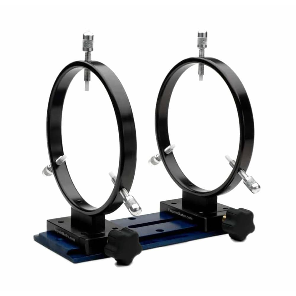 Farpoint Farpoint 125mm D Style Dovetail Rings — Losmandy-style telescope guide scope rings, main product view