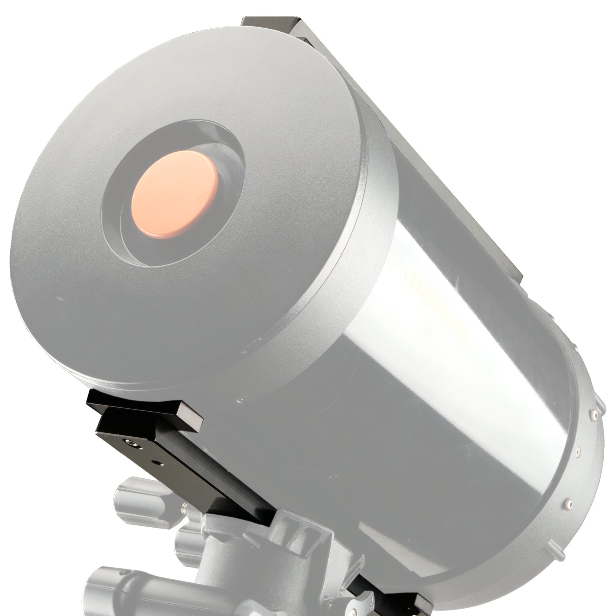 Farpoint Farpoint Vixen Dovetail Plate - Armored Strip - Meade 8 Inch SCT — Farpoint Vixen dovetail plate with armored strip for Meade 8-inch SCT, top view