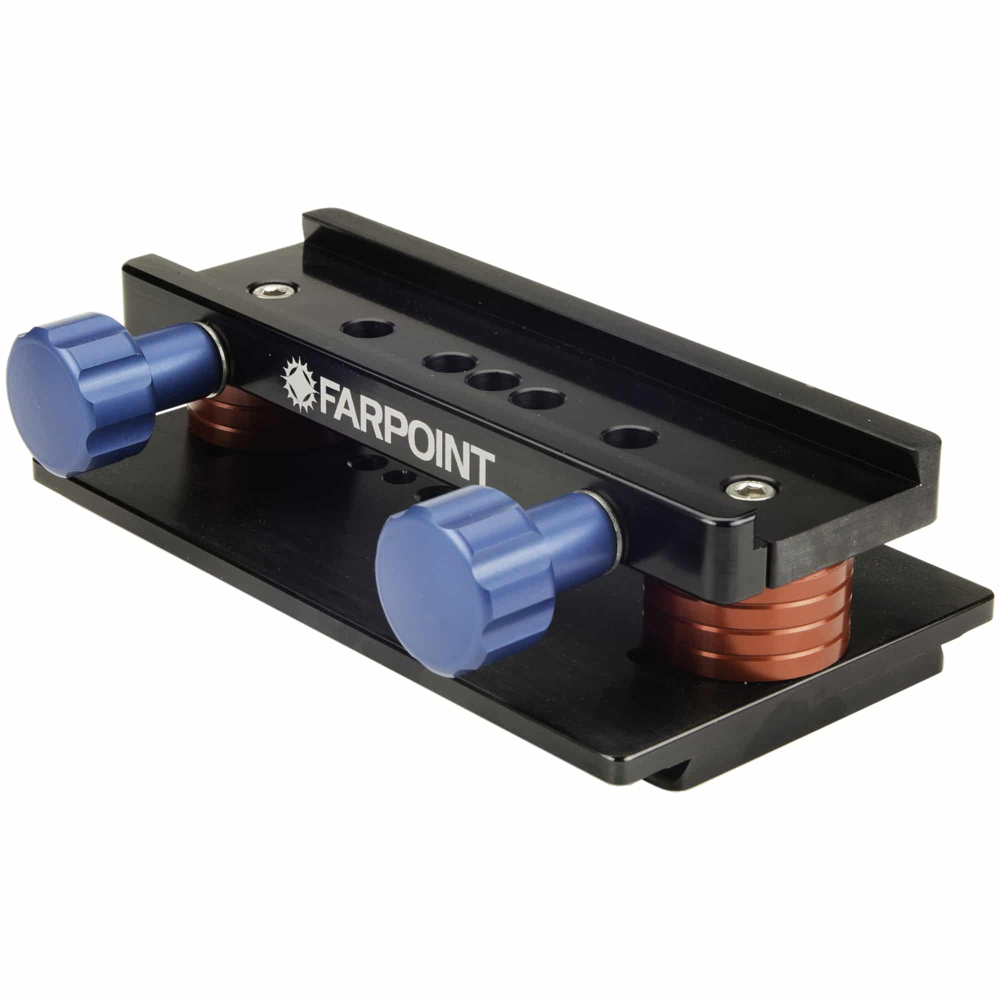 Farpoint Farpoint V-to-D Dovetail Adapter Saddle (Vixen to Losmandy) with Spacer Pucks — Vixen-style telescope dovetail adapter, main product view