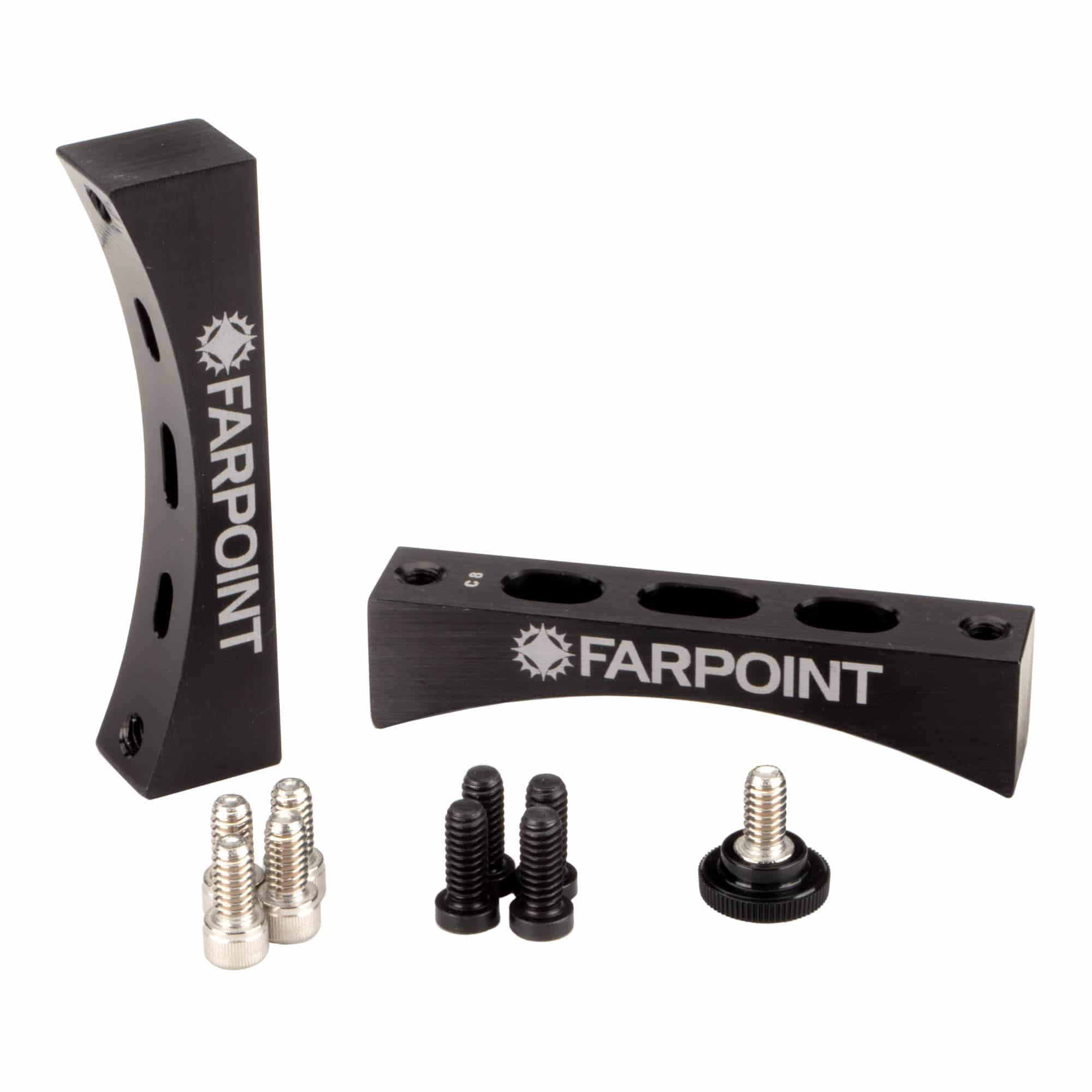 Farpoint Farpoint Dovetail Radius Blocks - Celestron 8 Inch SCT — Losmandy-style telescope dovetail plate, main product view