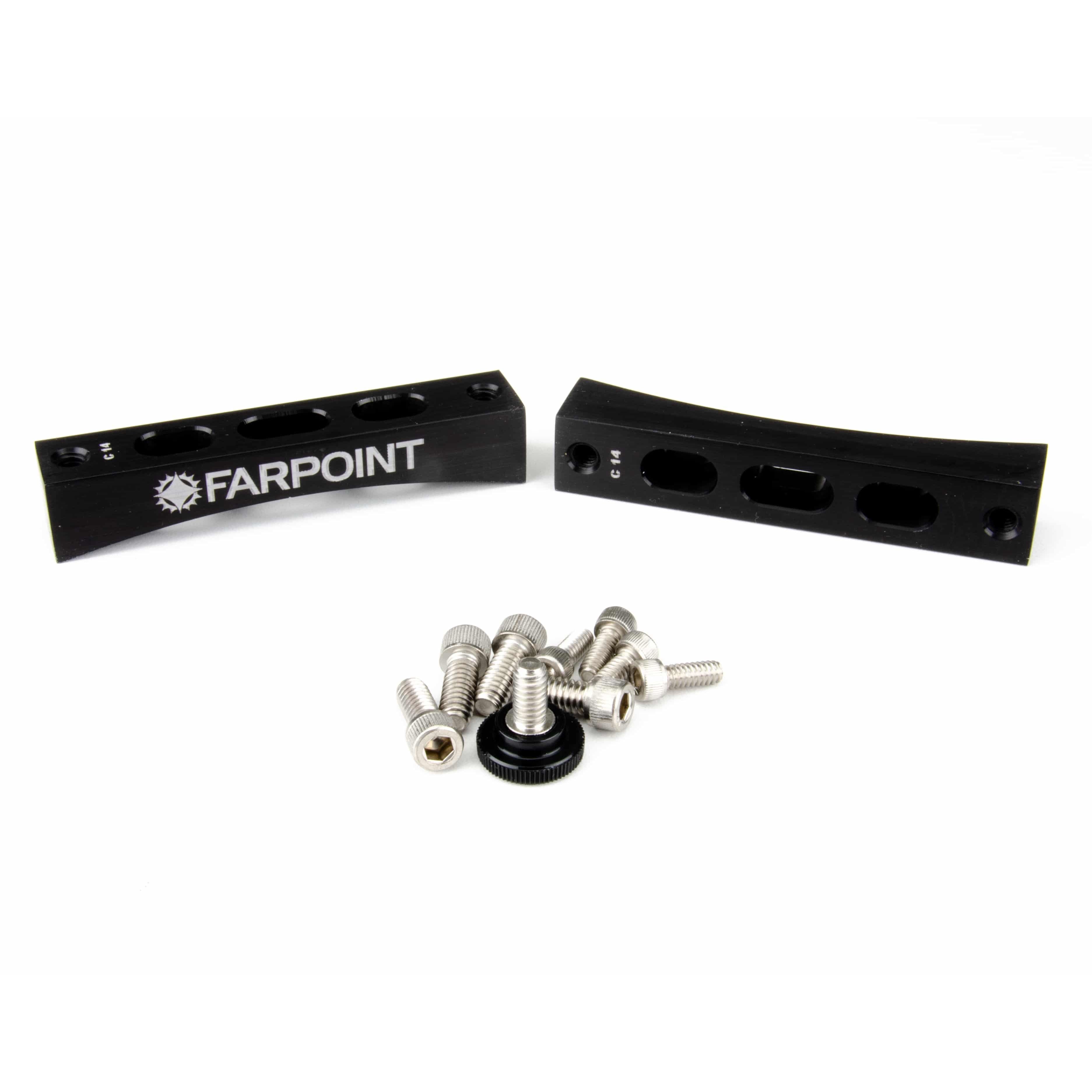 Farpoint Farpoint Dovetail Radius Blocks - Celestron 14 Inch SCT — Losmandy-style telescope dovetail plate, main product view